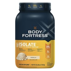 Body Fortress 分離式乳清蛋白粉 香草風味, 1個, 1.36kg
