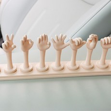 手勢腳勢挪車牌創意臨時停車手指腳趾數字牌, 手勢挪車牌（備註號碼)