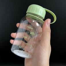 兒童迷你太空杯 帶刻度水瓶水壺, 淡綠色SB824刻度150ML 特小, 淡綠色, 150ml