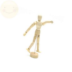 왅자마켓 관절 목각인형 15cm 데생목각인형