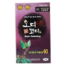 오디 헤어염색약 컬러링 샴푸하듯 3분 진한갈색 azi*31234IL, 1개