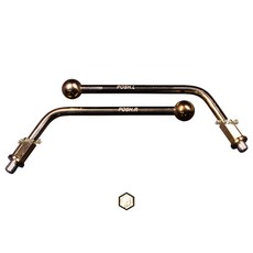 POSH 鈦合金 M8 M10 後視鏡支架 後照鏡支架, 單購卡夢鏡,單購卡夢鏡, 1個