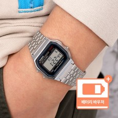 카시오 빈티지 디지털 공용 프리버클 시계 +배터리 교환권 패키지