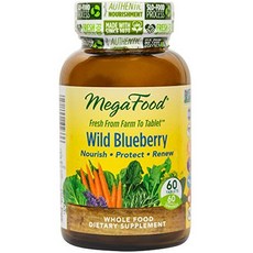MegaFood 野生藍莓錠, 60顆, 1罐