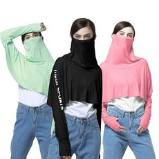 海夫健康生活館 MEGA COOUV COOL&SOFT 耳掛式防曬涼感斗篷 UPF 50 (UV-F412), UV-F412櫻花粉