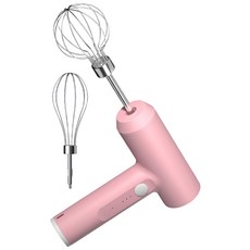 無線打蛋機 攪拌機 電動攪拌機 雙攪拌棒手持打蛋器, 粉色