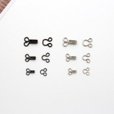 국산 걸고리 후크 신주후크, 블랙실버, 10개