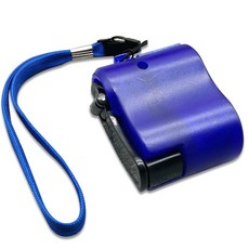자가발전충전기 USB 캠핑 등산, 블루, 1개