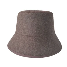 남성과 여성을 위한 천연 양모 펠트 사우나 모자 러시아 바냐, 28 wool brown 3mm