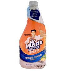 威猛先生 廚房清潔劑 噴槍瓶(清新檸檬500g) (柚見柑橘500g), 1個, 廚房清潔劑/補充瓶/500g清新檸檬