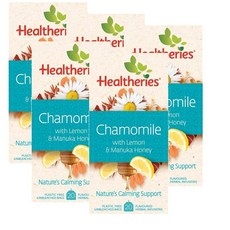 헬씨리스 캐모마일 레몬 & 마누카 허니 티 티백 Healtheries Chamomile Lemon & Manuka Honey Tea, 5개, 20개입, 2.4g
