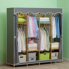 가팡 원목 조립식 옷장 커버세트, L