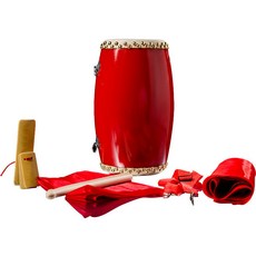 난타북 소북 타악기 풍물 드럼 장구 공연 사물놀이, 12cm+ 액세서리 풀 세트 3m실크, 1개