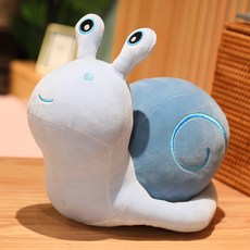 귀여운 달팽이 인형 인형 뽀글이 캐릭터 달팽이 생일 선물 인형, 블루, 30cm