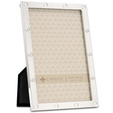Lawrence Frames 금속 프레임 우아함 실버 4x6 120904, Silver