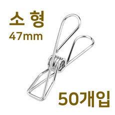 스텐인레스 빨래집게 소형 미니 금속 메탈 스텐 스텐레스 빨래 소품 인테리어 다용도 철제 집게, 50개, 스텐집게 소형