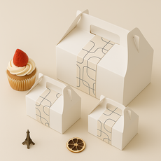 잇츠K 손잡이 선물상자 / 무지 사각 포장박스 다용도, 30개, 화이트