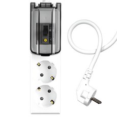 SURGIO 高容量 2孔 漏電斷路 延長線 WI-MC1627, 1.5m, 單一顏色, 1個