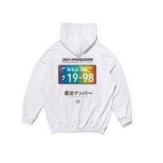 XCTRL 秋名山七彩反光車牌帽T-白, 1個, M