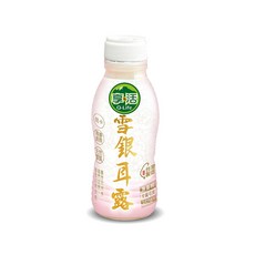 Q-Life 享活 冰糖雪銀耳露 350ml 低卡 植物燕窩 膳食纖維 木耳飲, 1個, 350ml/瓶