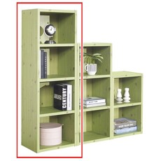 온가구 프라임 그린 4단 미니책장 완제품배송공간박스책꽂이, 본상품선택, 1개