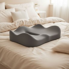 호멜리아 치질 방석엉덩이 메모리폼 방석, 1개, 그레이