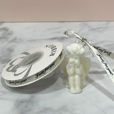 레터링 저스트포유 1cm 2.5cm 리본 꽃다발 선물 포장끈, 1개, 10mm, 아이보리