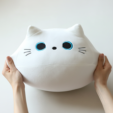 앤티키 모찌냥 40cm 동물 인형, 흰둥이