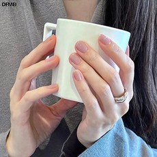 DFMEI 油性指甲油免烤不可撕持久不掉色快乾顯白細閃裸色夏季塗手塗腳, 1個, 1g, 08香芋紫:如圖