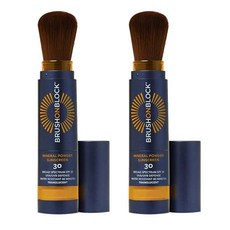 브러시 온 블럭 미네랄 썬 스크린 파우더 3.4g 2개 Brush On Block SPF30 Mineral Powder Sunscreen