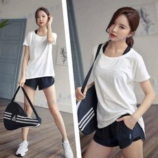 嘉義出貨 運動套裝女 瑜伽服套裝 夏寬鬆透氣健身套裝 跑步衣服 戶外休閒運動速乾衣 瑜珈服