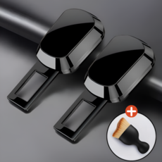 루닌 자동차 안전벨트 연장클립 전차종호환, 1세트, 매트블랙