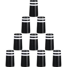 샤프트 골프 클럽 0.355인치 테이퍼 스틸 및 0.370인치 평행 샤프트와 호환되는 서머하우스 멀티 링 아이언 페룰, 0.355'', Black with Double White, 1개