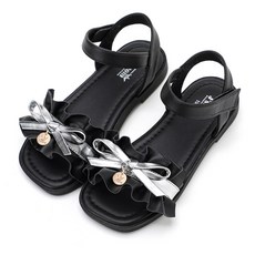 J's mom 童款緞帶蝴蝶結涼鞋 JS258