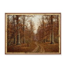 빈티지 가을 숲 풍경 포스터 무디 러스틱 팜하우스 나무 캔버스 그림 거실 벽장식 홈 데코, 10. 14
