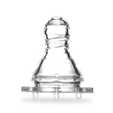 巴比象奶嘴仿真母乳通用配件寶寶硅膠奶嘴寬口吸管通用3個裝批發, 1個, 如圖所示, 標口奶嘴Y孔(單個裝)