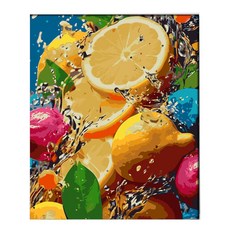 호인트 diy 명화그리기 유화 피포페인팅 컬러링키트 대형 40x50cm, 1개, 003시트러스팝