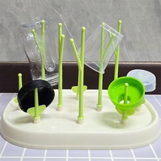 라이즈올 플라스틱 병건조대 텀블러건조거치대 주방물병보관건조대