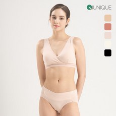 솔리드 후크랩 수유브라1+팬티2 세트