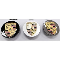 台灣出貨 汽車輪轂蓋 PORSCHE保時捷原廠款輪圈蓋 專車專用 輪蓋 輪圈蓋panamera Cayman 輪轂蓋, 1個, 灰底彩標65mm-小NG單顆