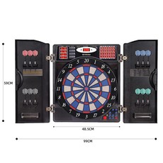 전자 다트판 가정용 바 펍카페 업소용 디지털 다트보드 점수판 게임기 오락기, 본체+다트 12개+다트 팁 300개