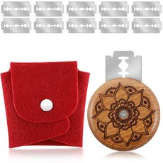 빵 베이커리 레이밍 도구 나무 스크레이퍼 빵 칼/슬라이서/커터 반죽 베이커리 스코어링 레이밍 칼날 포함 휴대용 빵 스코어링 도구, 1 set