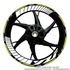 허브 데칼 스트라이프 테이프 내부 휠 스티커 반사 오토바이, 27. WZF, 1개