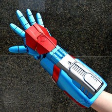 히어로 장난감 장갑, 블루 아이언맨 팔 (5만 발사), 1개