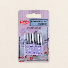 패션스타트 NCC 가정용 미싱바늘(자수용) 11호 10개입, 1개