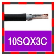 일월조명/TFR-CV 전선/10SQX3C/케이블/전력용 전선/FCV/전기선/작업선/차단기, 10SQX3C(1M)