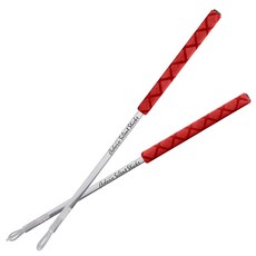 아도로 사일런트 전자 스틱 - 전자 패드용 드럼 드럼 1쌍 보호하는 접촉 패드를 - SSE 스틱 스틱 - 줄이고 동시에 시끄러운 소음을 세트 드럼 및 드럼 조용한, Paar, red, 레드