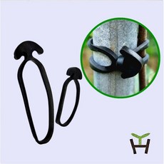 닻밴드 앙카밴드 나무가지 결속 과수유인끈 과수자재, 300개, 흑색(8호 8cm)
