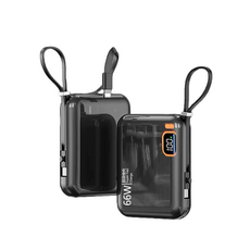 3C Wh標示 20000mAh 快充行動電源 口袋行動電源 旅充, 暗夜黑【66W超級閃充+掌心便攜】,20000mAh, 暗夜黑, AT131