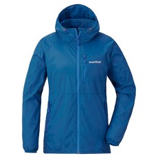mont-bell 女 Wind Blast Hooded Jacket 連帽風衣外套 藍